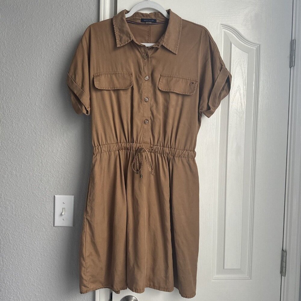 Tommy Hilfiger Brown Dress Women’s Size 8 Knee Length With Pocket